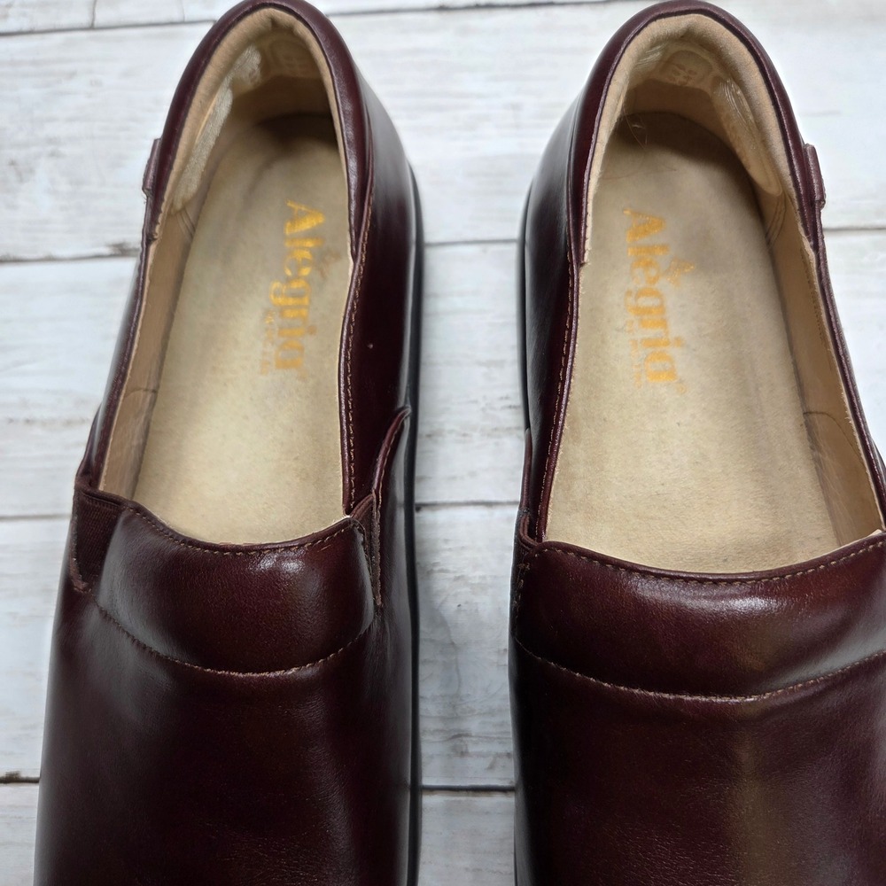 Alegria Keli Professional Clog Slip On Women 40 Brown Burgundy Leather KEL-8141 - Picture 9 of 10
